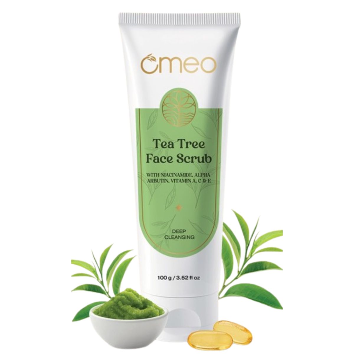 OMEO | Tea Tree Face Scrub 100g